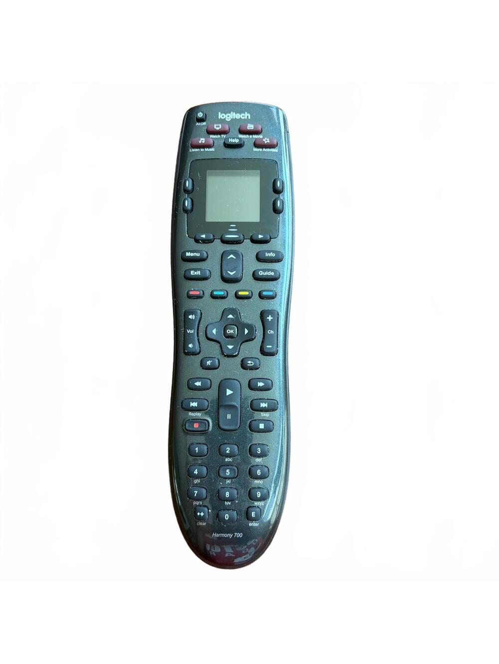 Logitech Harmony 700 Universal Remote Control Rechargeable AV Tested Works